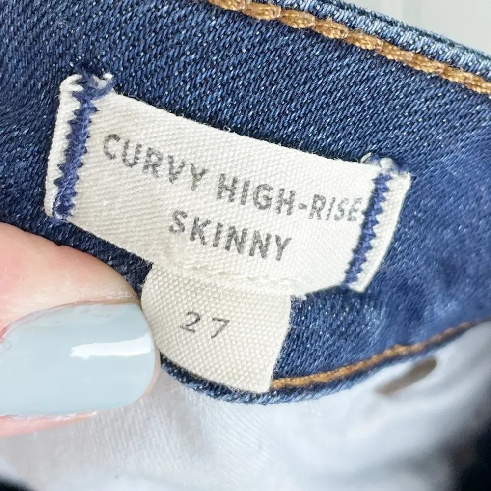 Madewell Curvy High-Rise Skinny Jeans Danny Wash Stretch J7677 Women's Size 27 - Image 7