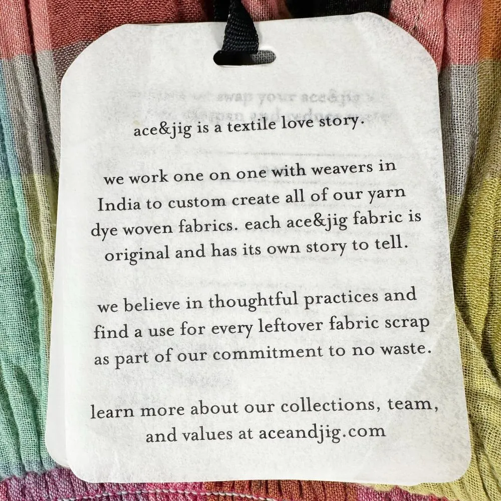 ace & jig Dani V Neck Cotton Plaid Midi Dress Size Small Wish - Image 5