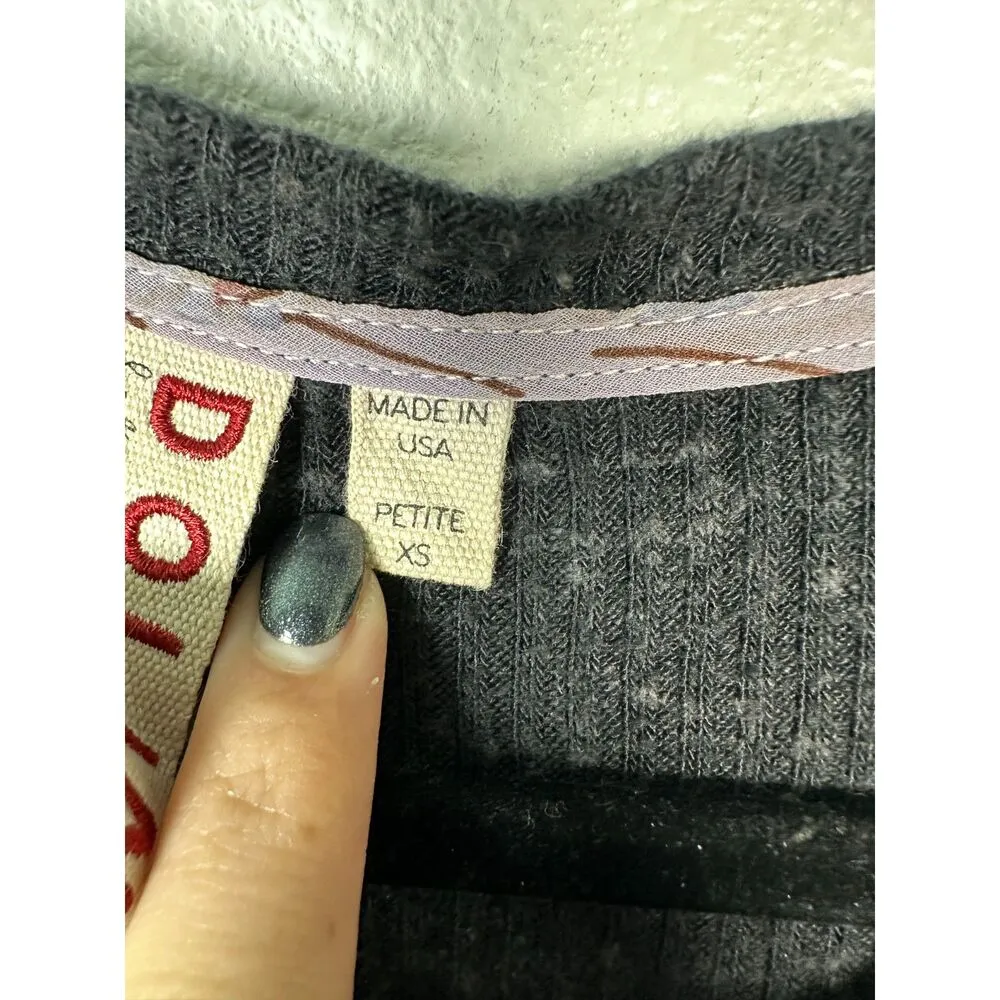 Dolan Left Coast Collection Black 3/4 Sleeve Swing Dress Size XS Petite - Image 3