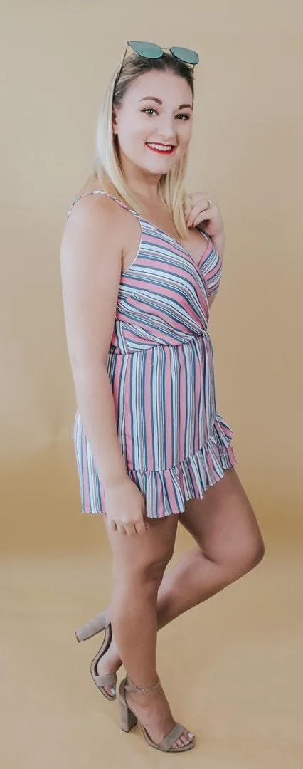 VICI Amusement Striped Romper  - Image 3