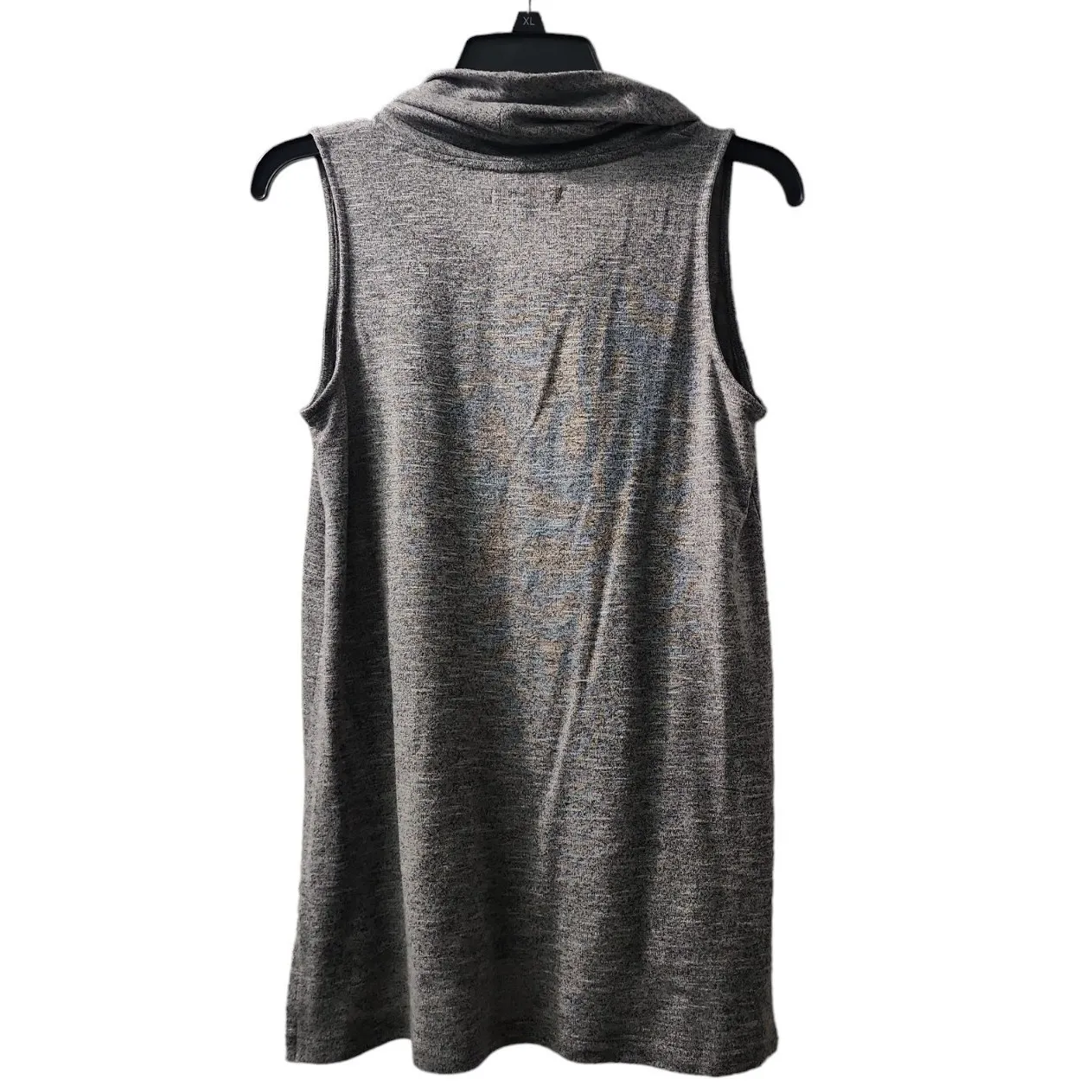 Lou & Grey for LOFT Cowl Neck Sleeveless Tunic Top Casual Gray‎ - Image 2