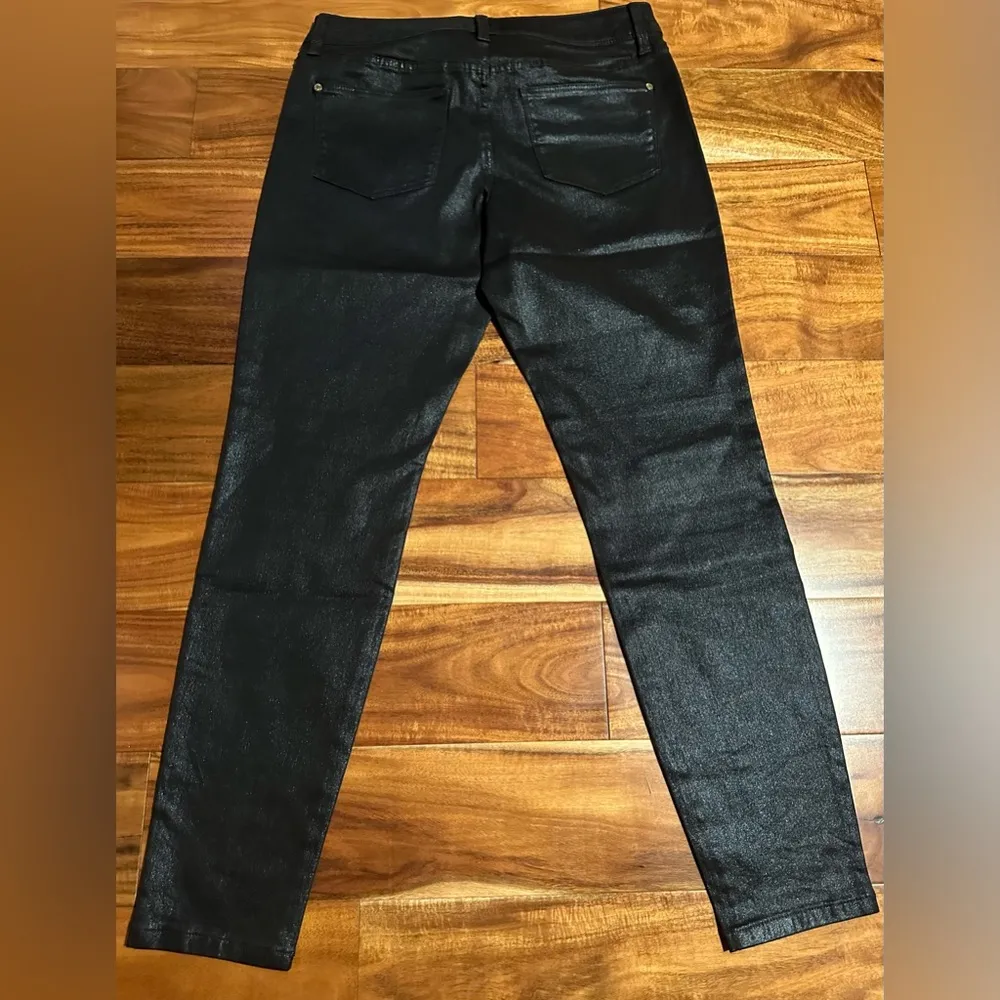 The Limited Denim Shinny Metallic Coated Legging Jean - Image 4