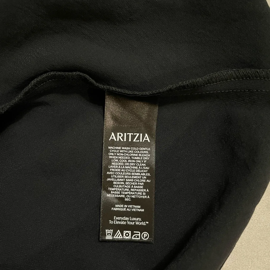 Aritzia NWT Wilfred Foxley Dress Black Size 8 - Image 10