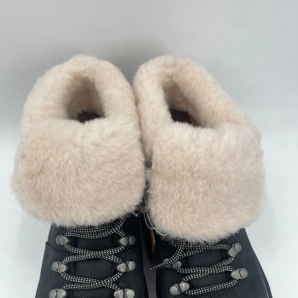 BORN Blaine Boots Size 7 Waterproof Shearling Lace Up Leather Winter Dry NEW Black - Image 3