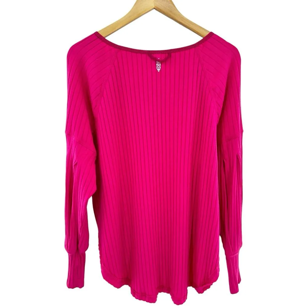 Free People FP Movement Bella Layer‎ Top Magenta size small - Image 9