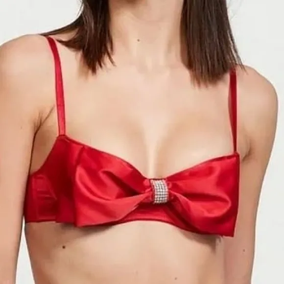Victoria’s Secret Dream Angels Wicked Unlined Sheer Mesh Bow Balconette Bra - Image 3
