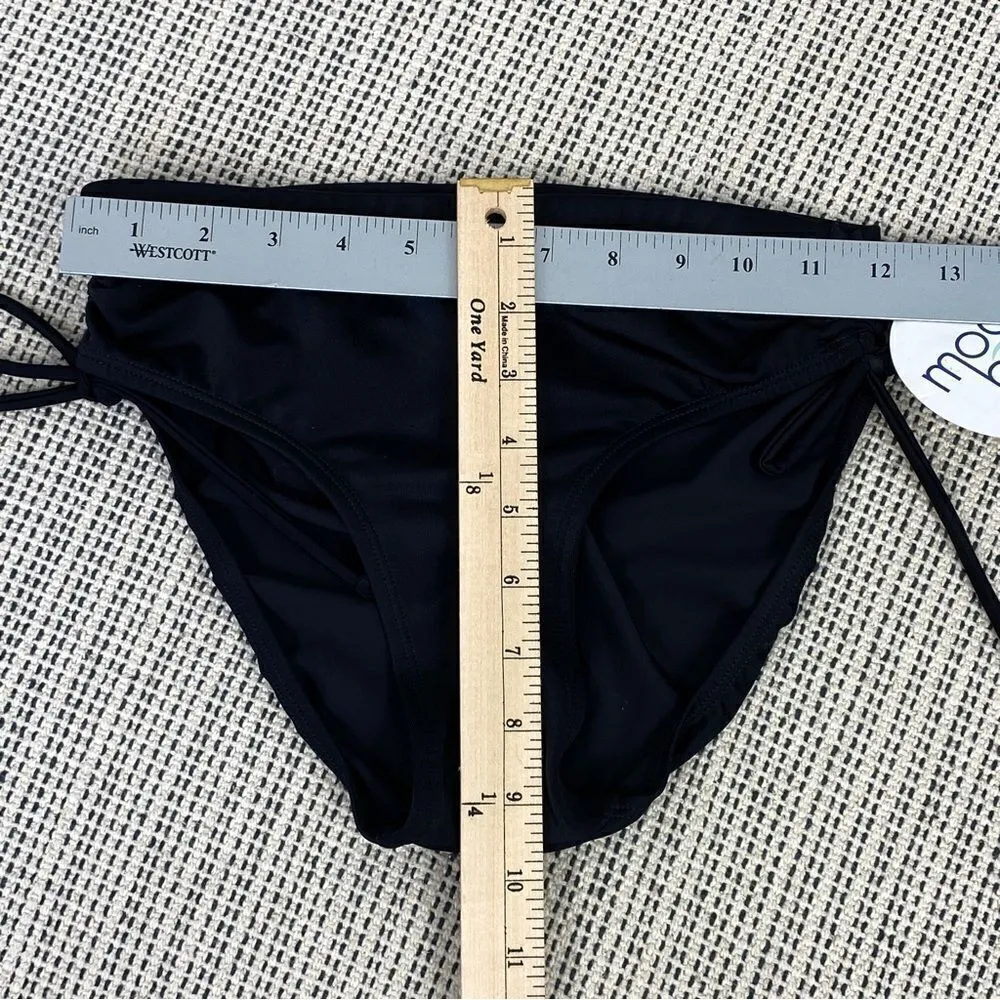 Mod Bod‎ Ruched Sides Bikini Bottoms Black XS Black - Image 6