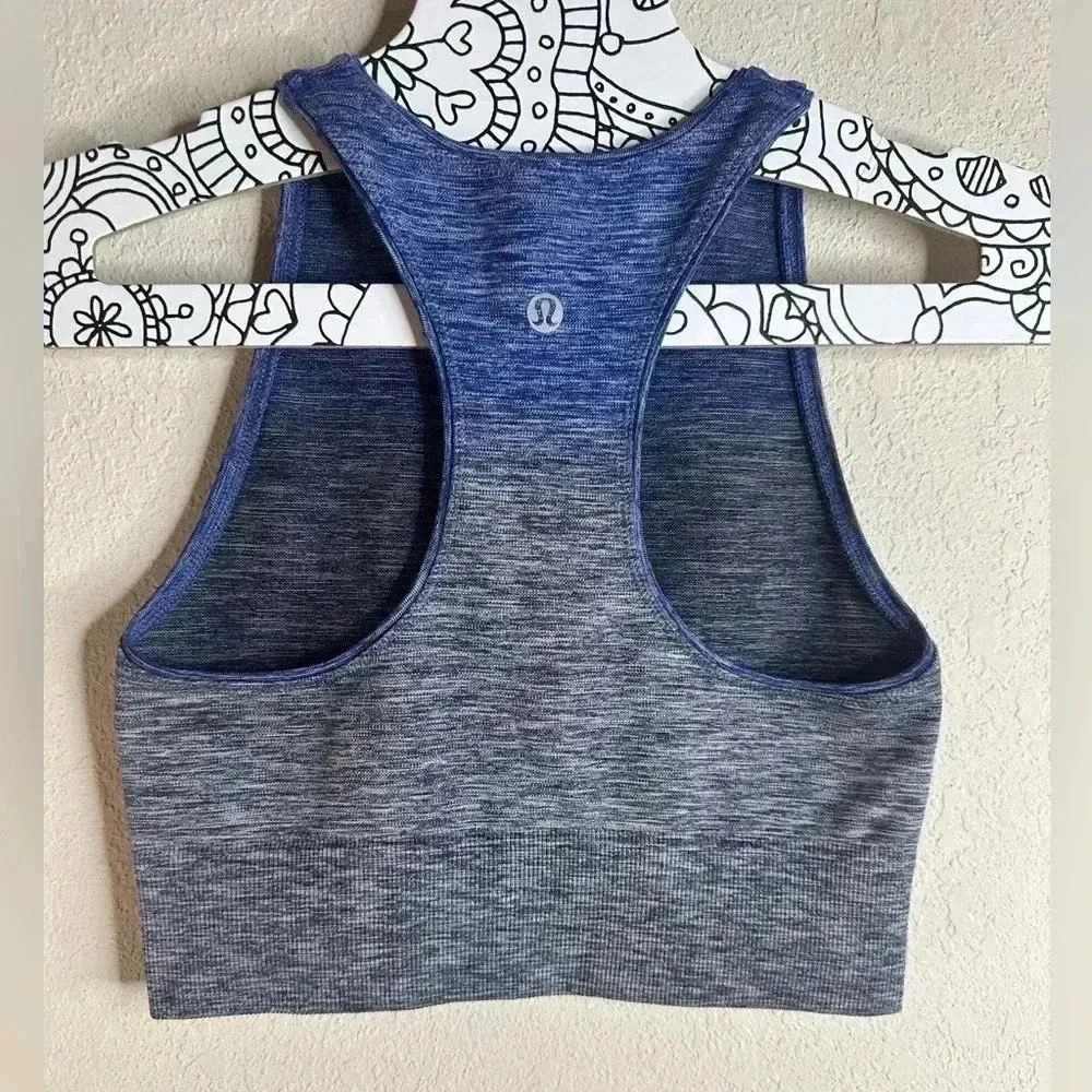 Lululemon Balance & Resist Crop Tank Midnight Navy/White/Psychic - Image 3