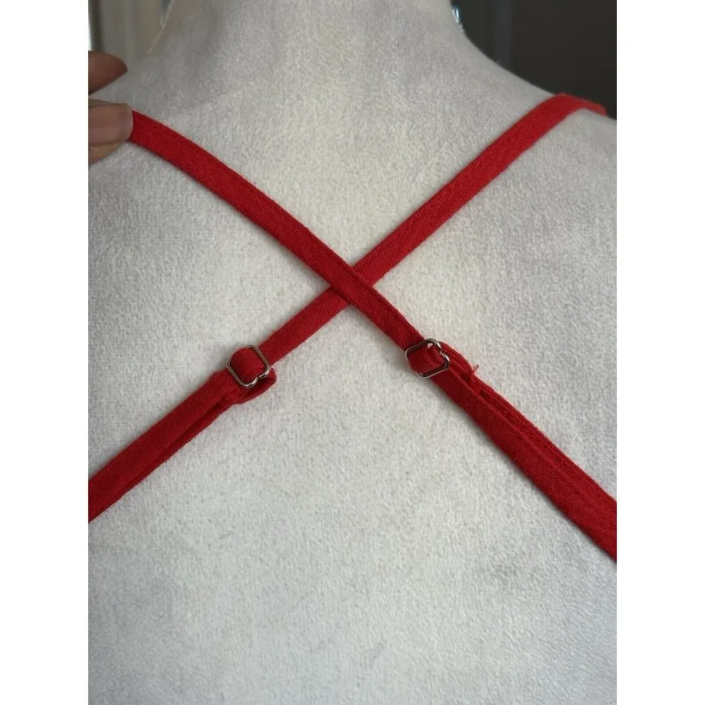 Wild Fable Women's Lace-Up Back Maxi Bodycon Slip Dress Valentine Red Sz 16 NWT - Image 5