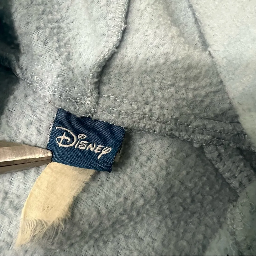 Vintage Disney Light Blue Feelin’ Grumpy Dwarf Fleece Hoodie 1/4 zip Snow white - Image 3