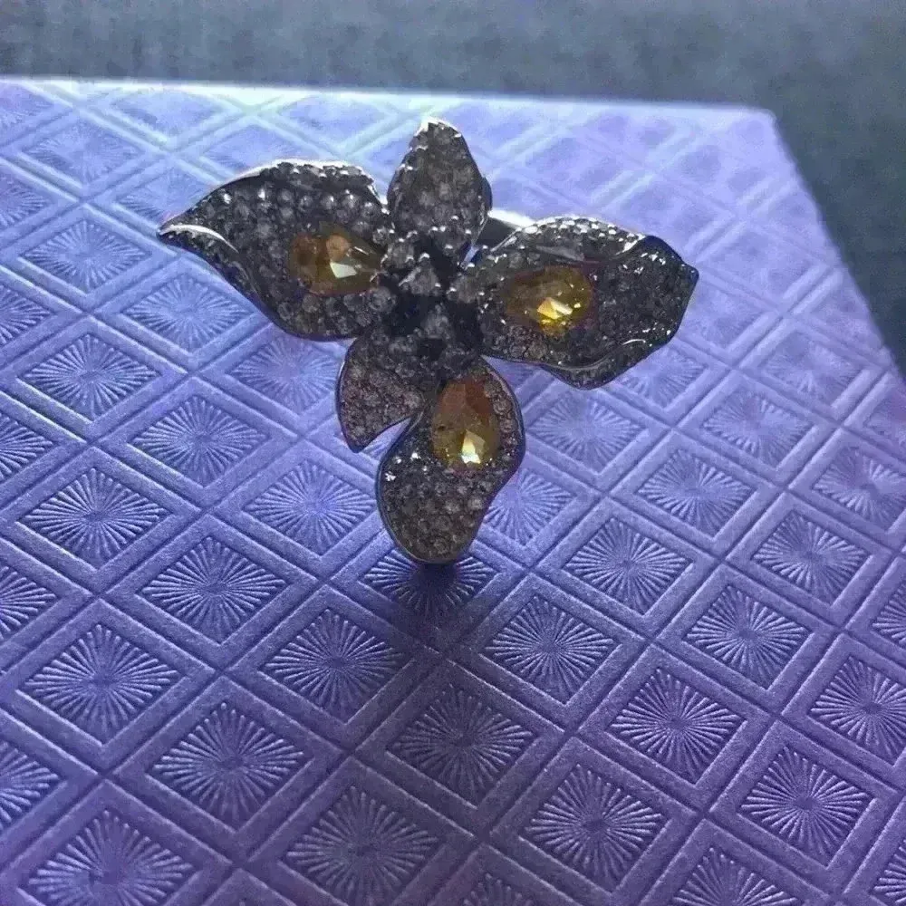 Custom Made Unique Luxury Prom Ring Yellow - Image 5