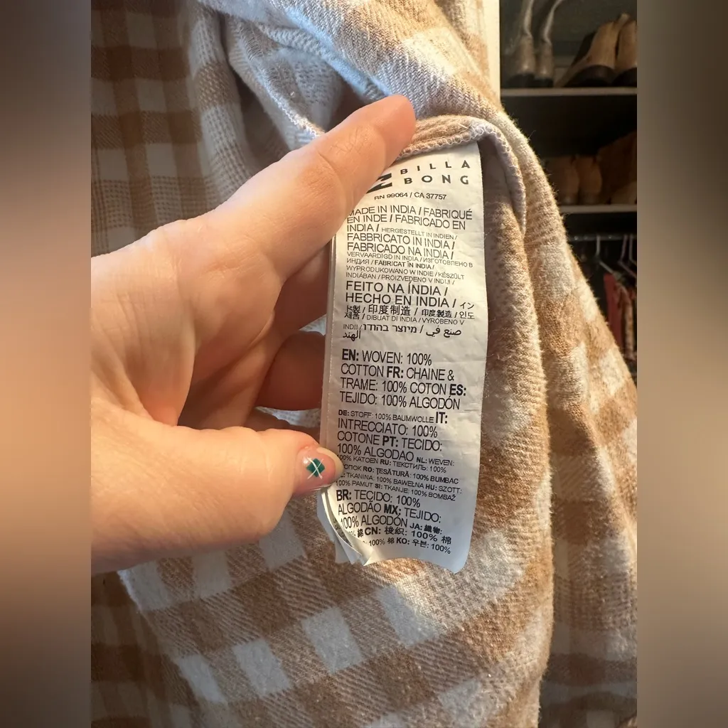 Billabong So Stoked flannel shirt - Image 12