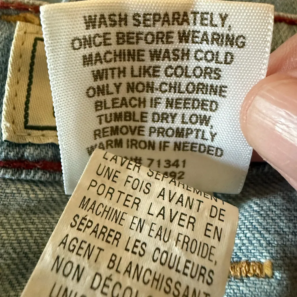 LL Bean Favorite Fit Straight Womens Blue Denim Jean Skirt Light Wash Vintage 16 - Image 4