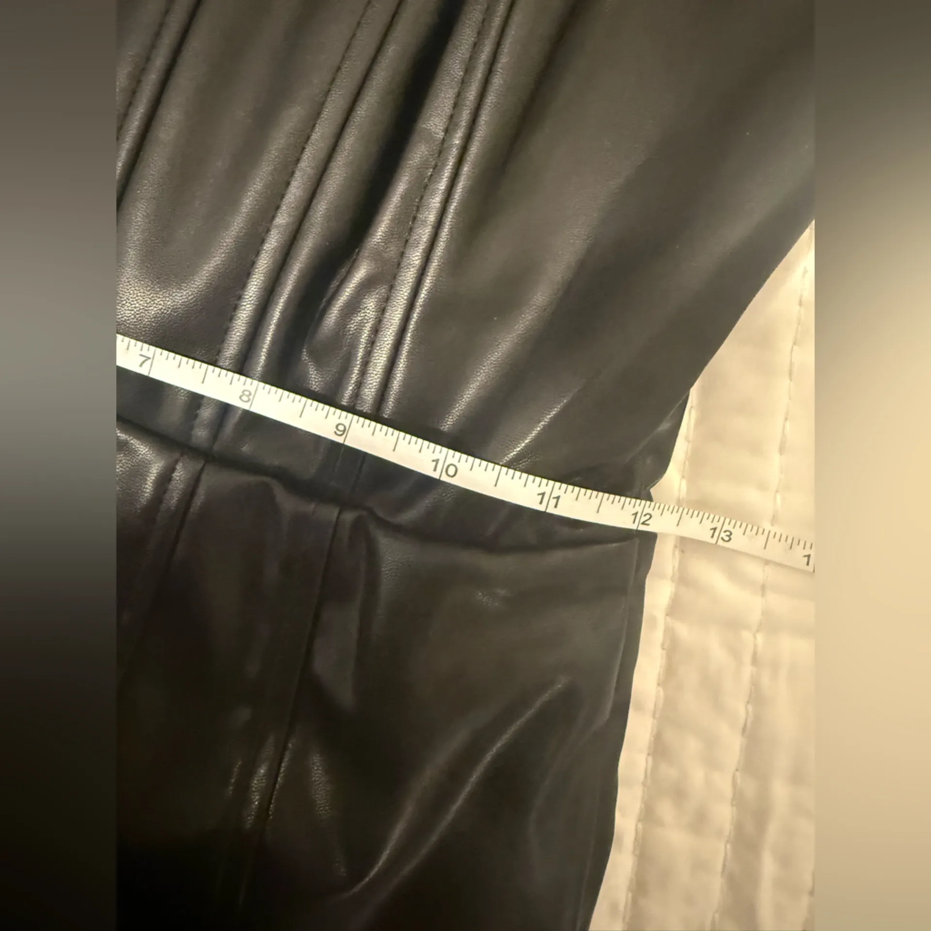 Do + Be Black Faux Leather Strapless Mini Dress NWT Size S - Image 7