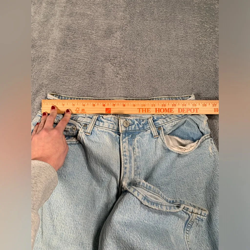 Abercrombie & fitch 90s relaxed jeans high rise Light Blue 32/14R curve love - Image 5