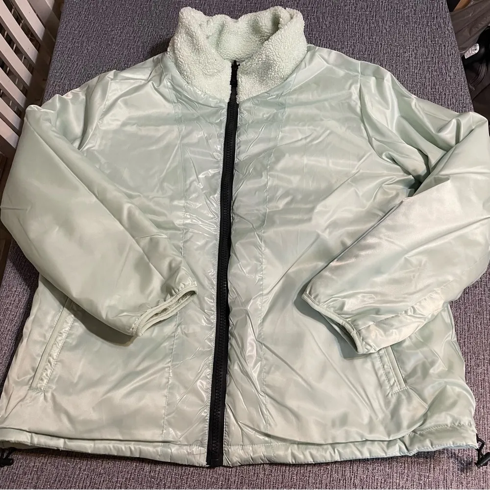 Koolaburra by UGG Women’s Mixed Media Fleece Jacket Green Size XL - Image 9