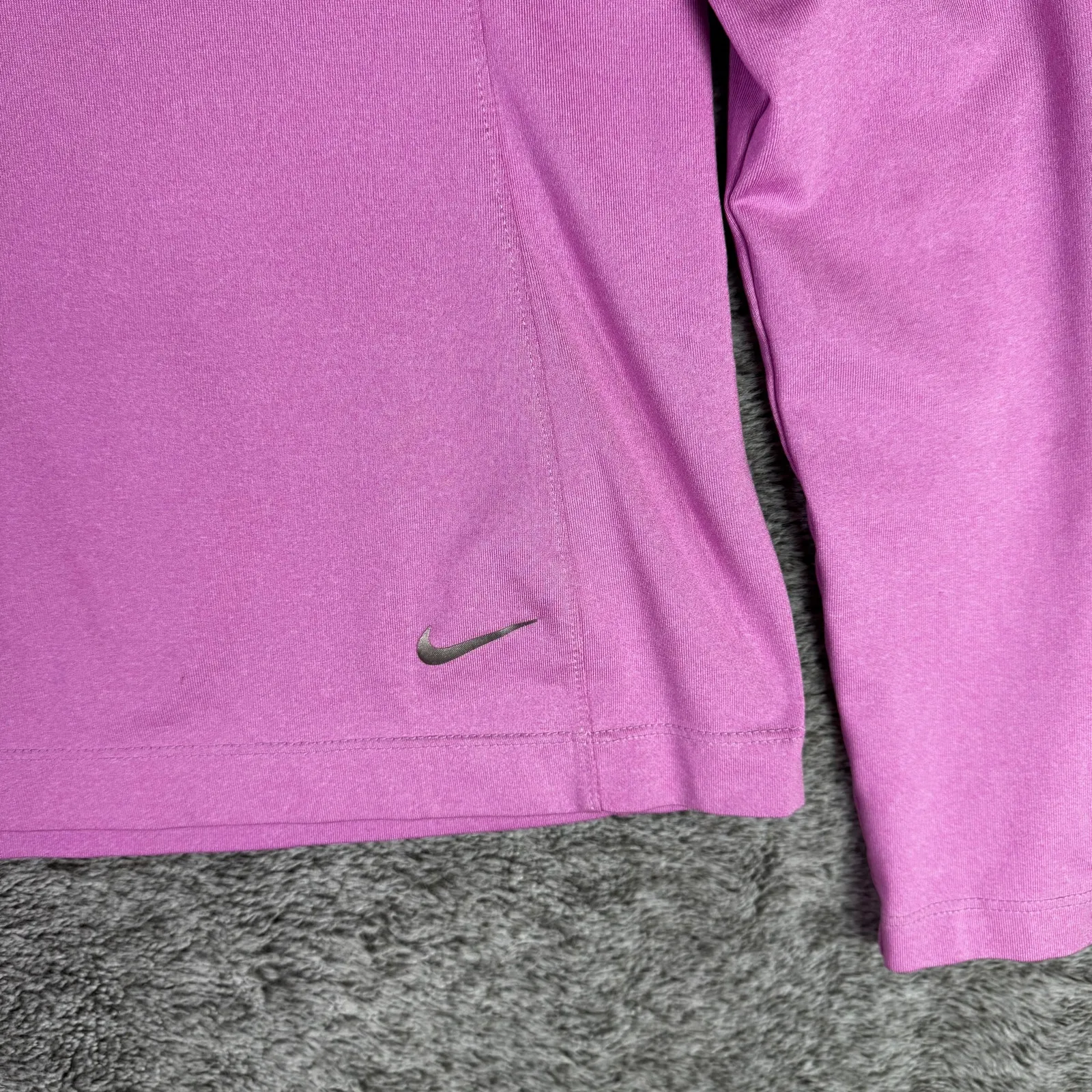 Nike Golf Tour Performance Dri-Fit Long Sleeve Quarter Zip Women's M Pink - Image 3