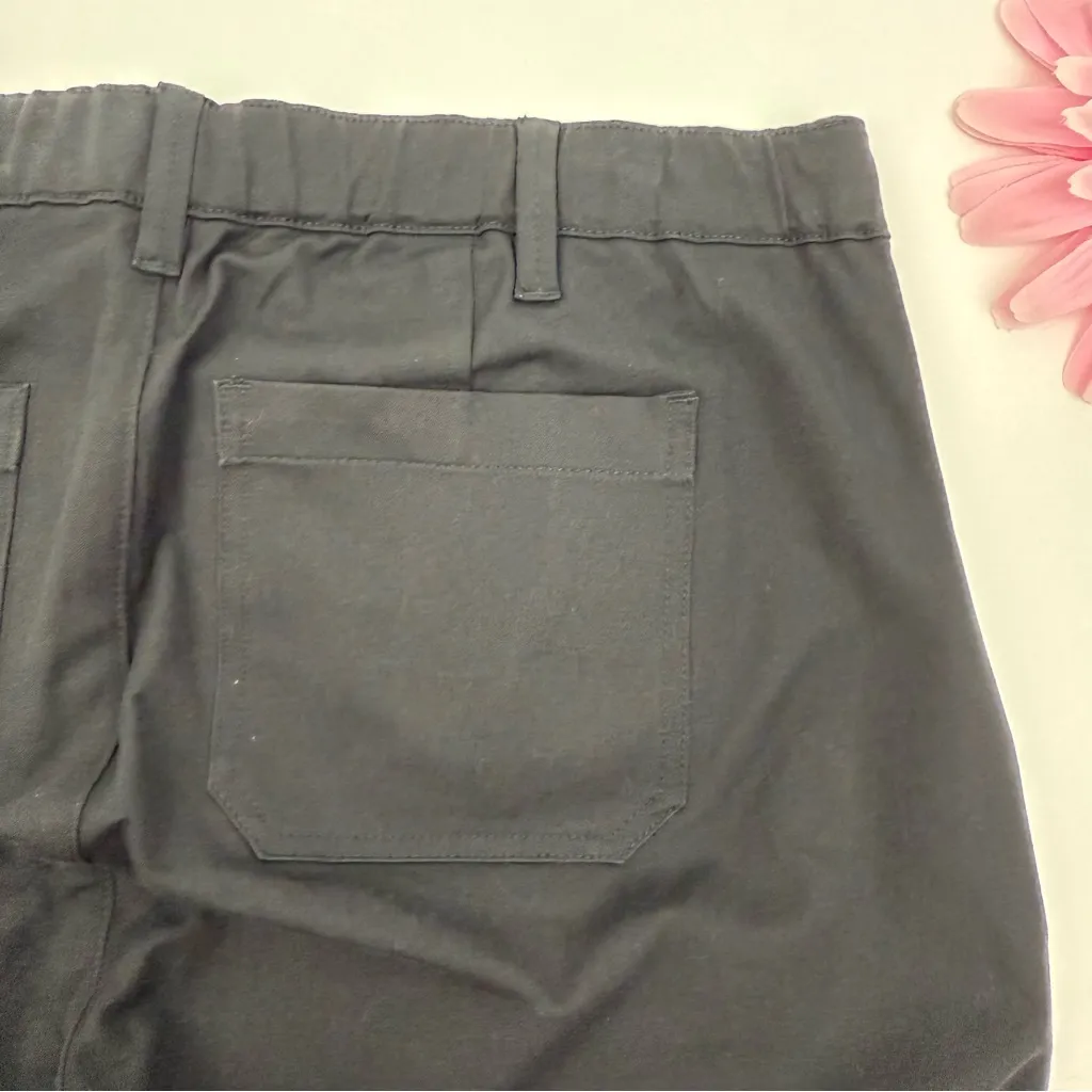 Universal Standard Orchard High Waist Stretch Twill Crop Pants Black Cotton - Image 10