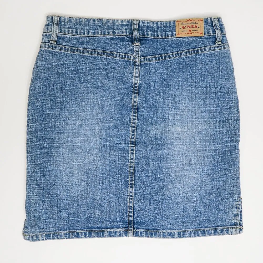 Vintage 90s Original YMI Jeanswear Denim Pencil Skirt - Image 6