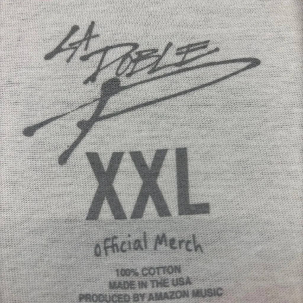 La Doble P World Club Oversized Peso Pluma Merch T-Shirt XXL - Image 4