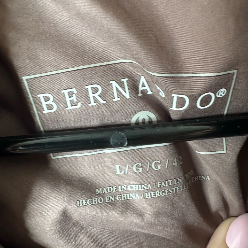 Bernardo  Sleek Rays Puffer Jacket Large Peppercorn - Image 6