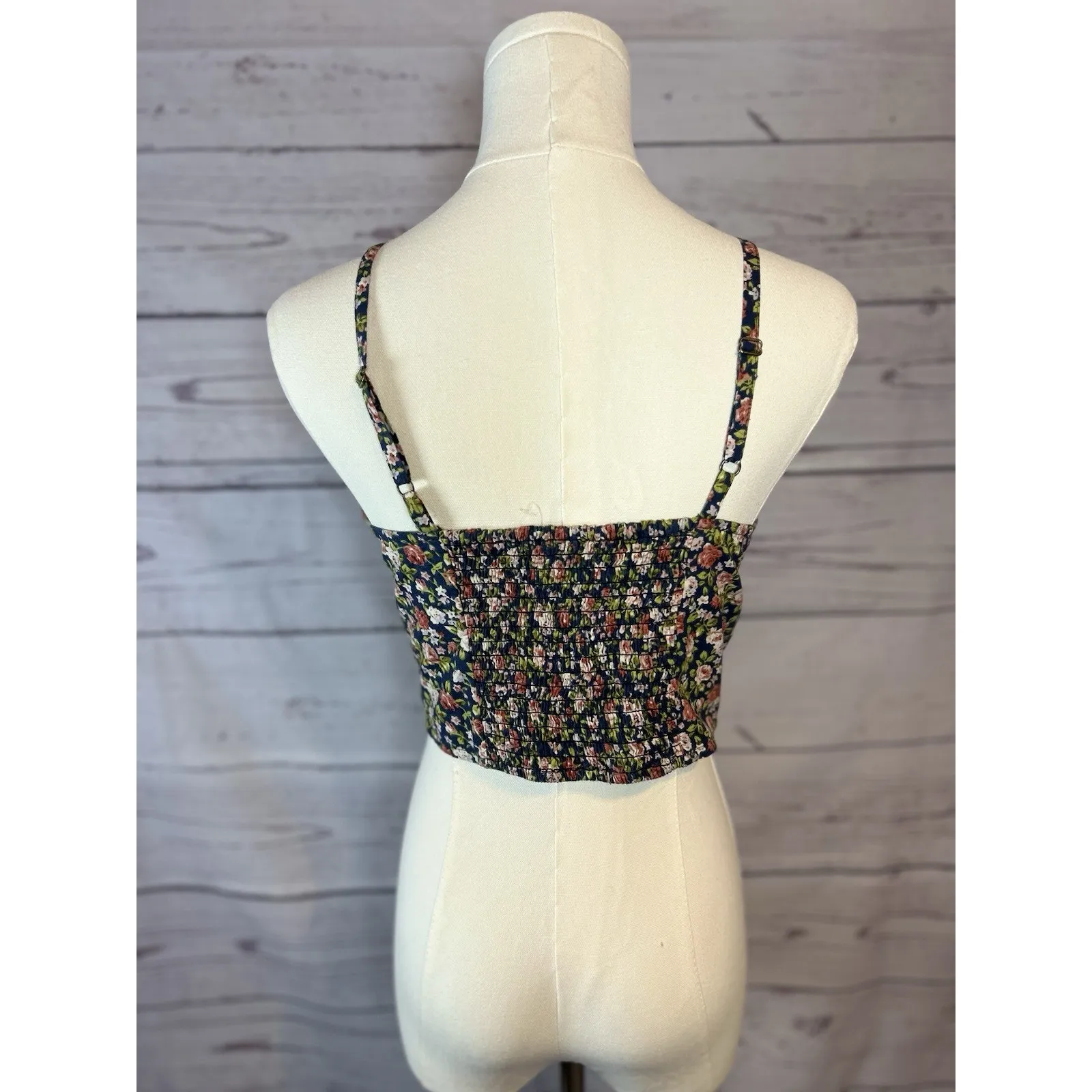 NWT Delia’s Floral Print Crop Bralette Medium - Image 4