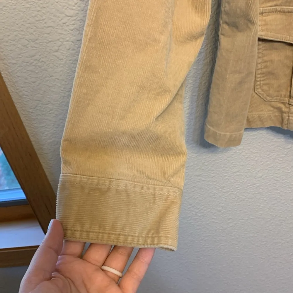 ELiSABETH women's corduroy jacket sz 1x fall winter career office streetwear Tan - Image 5