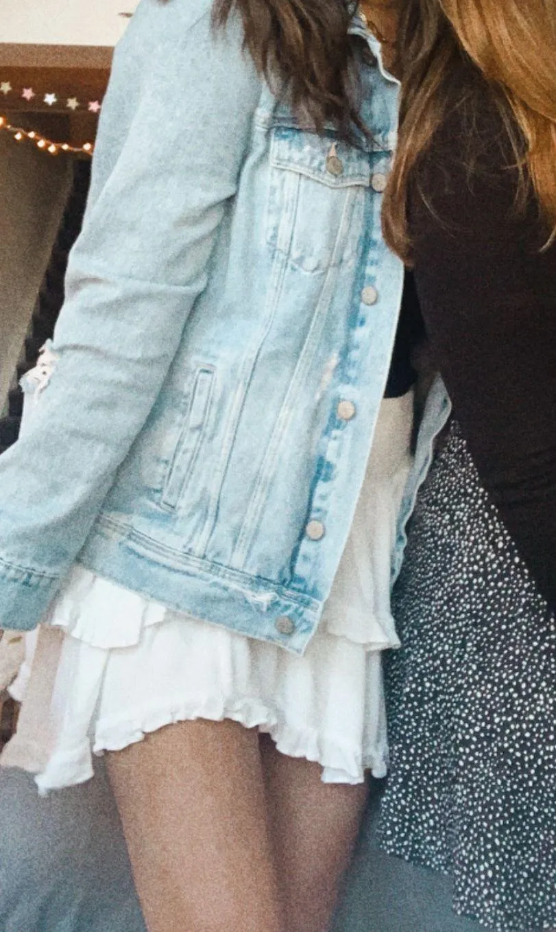 Vestique white ruffle layer mini skirt - Image 2