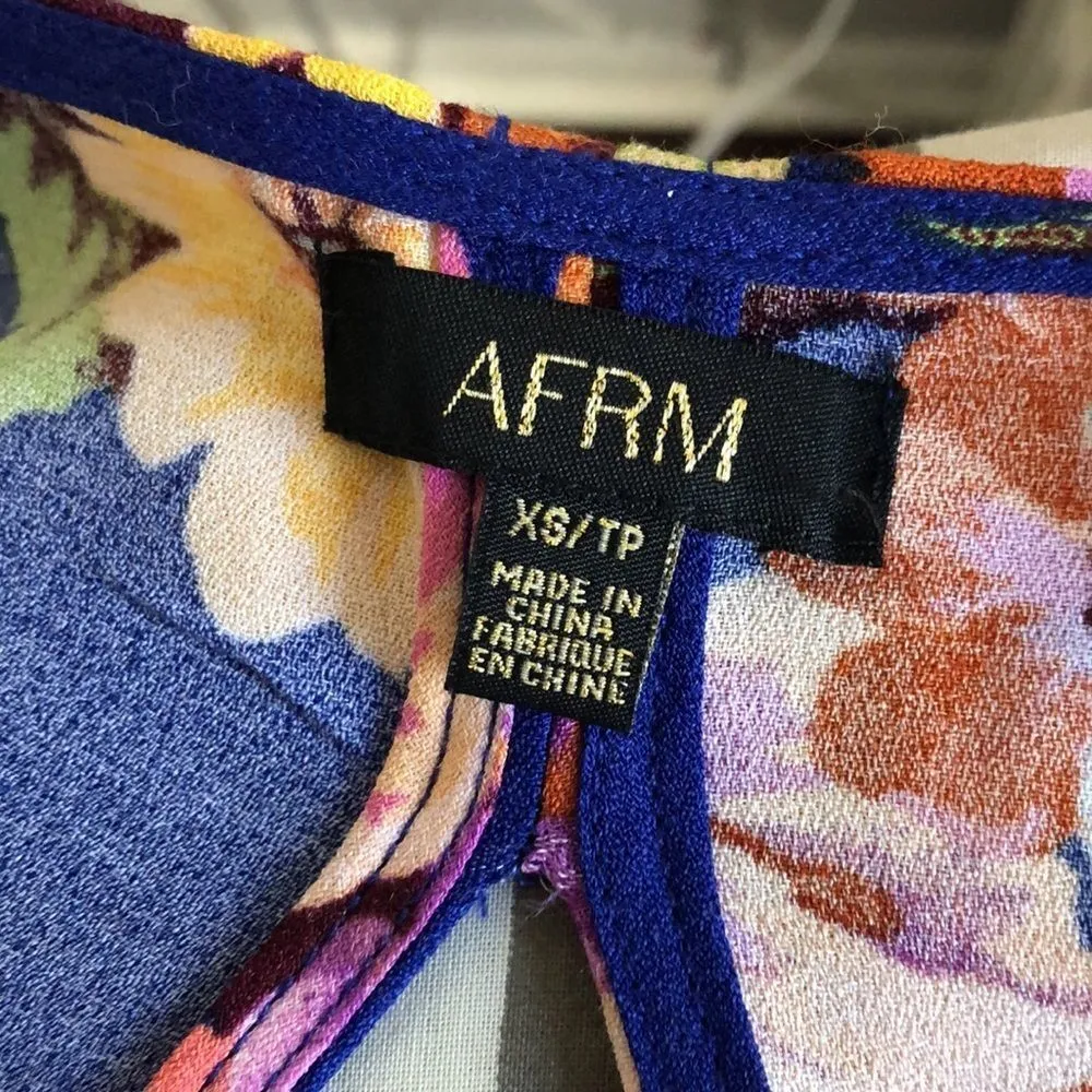 AFRM Camilla blue floral mini dress - Image 16