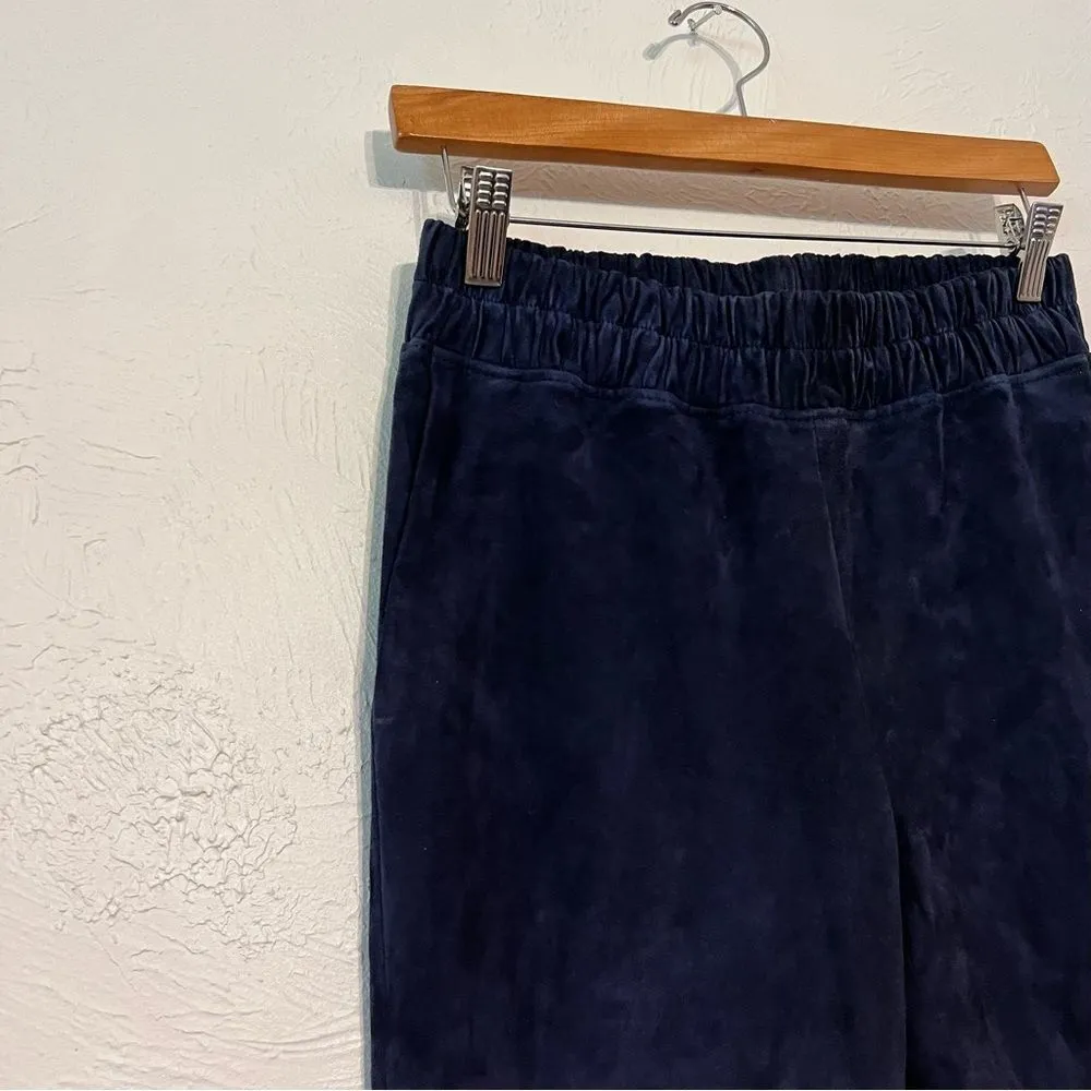 Ines & marechal lamb leather suede tapered pants size S Green - Image 5