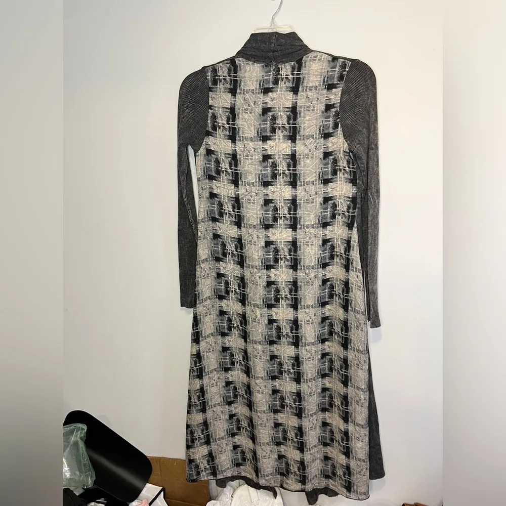 VOCAL CARDIGAN DUSTER Stone Wash Rhinestone Mixed Media Western Country Sz S - Image 4