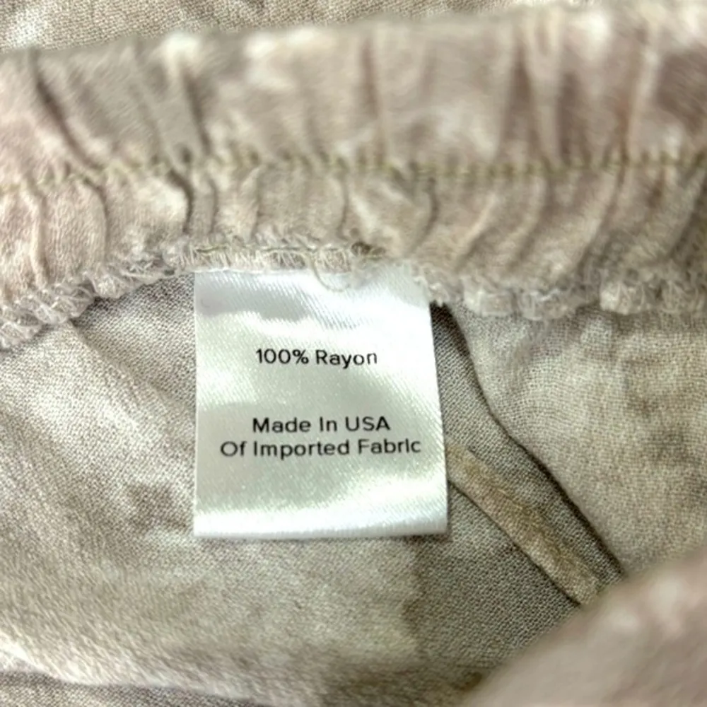 Roan + Ryan Evereve Cora Pant Women's Small Off White Beige Cut Out Comfort Tan - Image 10