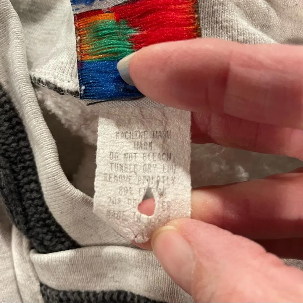 Vintage 80s Ohio State heather gray sweater trim sweatshirt crest v - Image 6