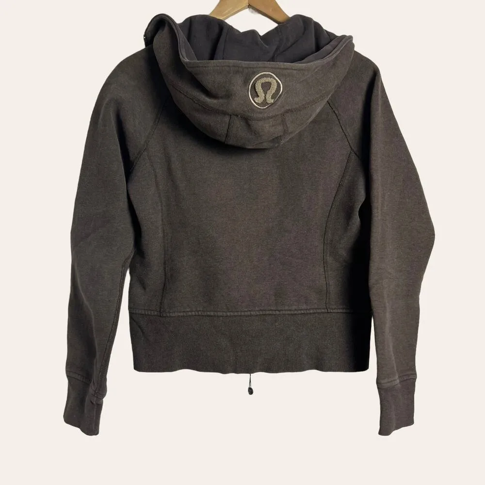 Lululemon Black Scuba Zip Up Hooded Jacket Women's Size 6 - Image 4