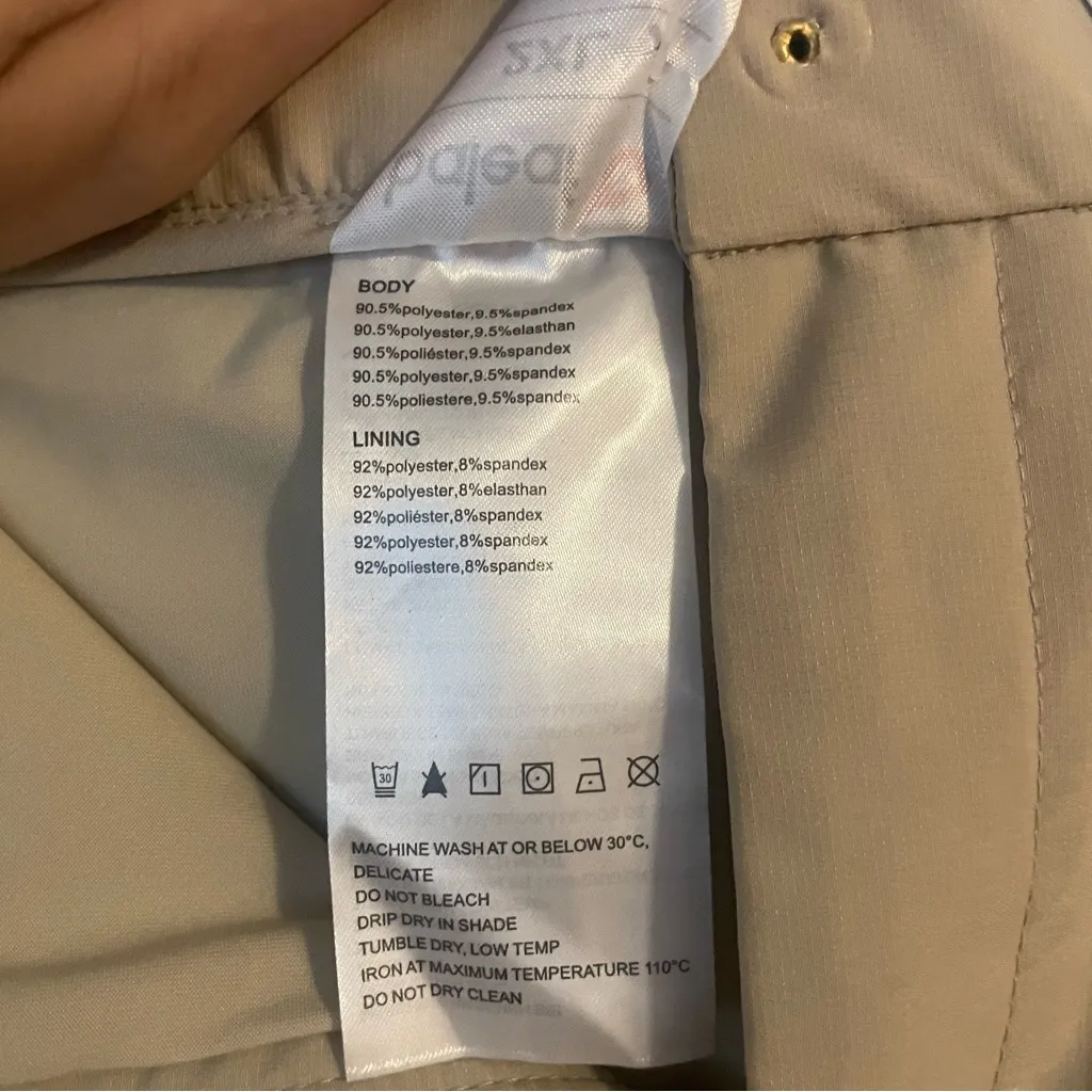 Baleaf Khaki Lined Skort Athletic/ Golf/Tennis Skirt Zip Up Pockets Size 2XL NWT - Image 5