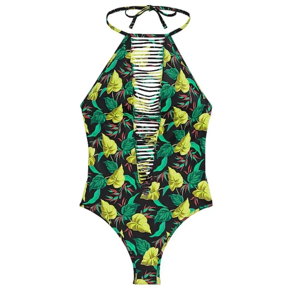 VS Archives Swim Strappy High-Neck One-Piece Swimsuit - Image 2
