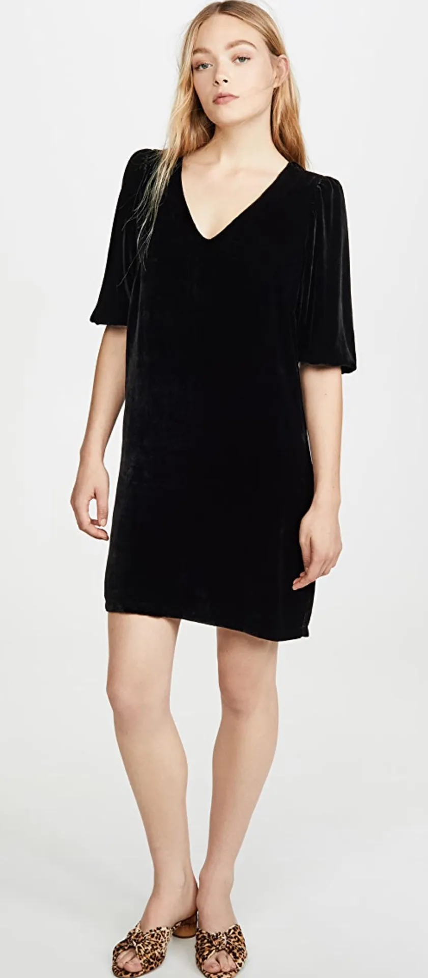 Carissa Velvet Mini Dress - Image 3