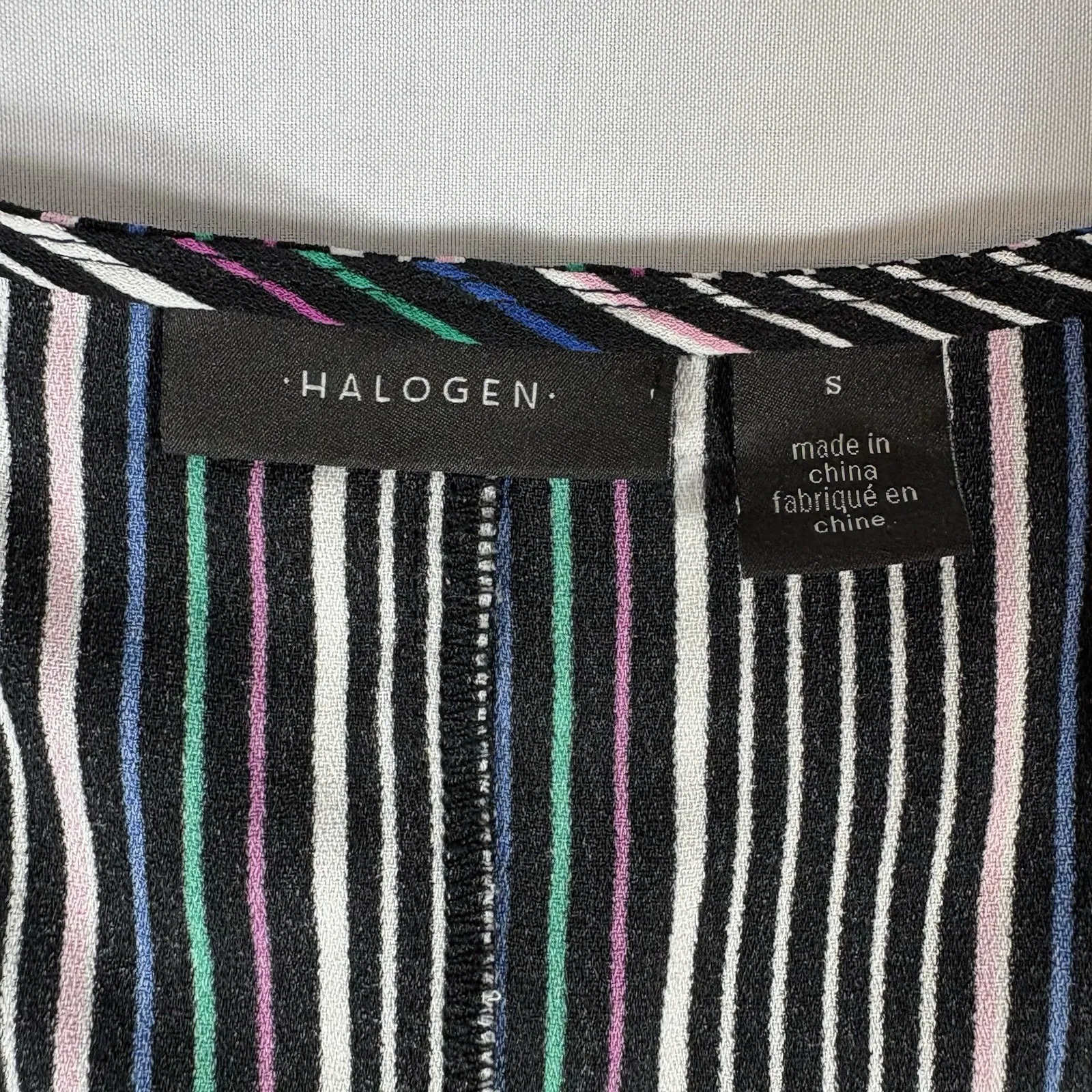 Halogen Size Small Striped One Piece‎ V Neck Romper - Image 3