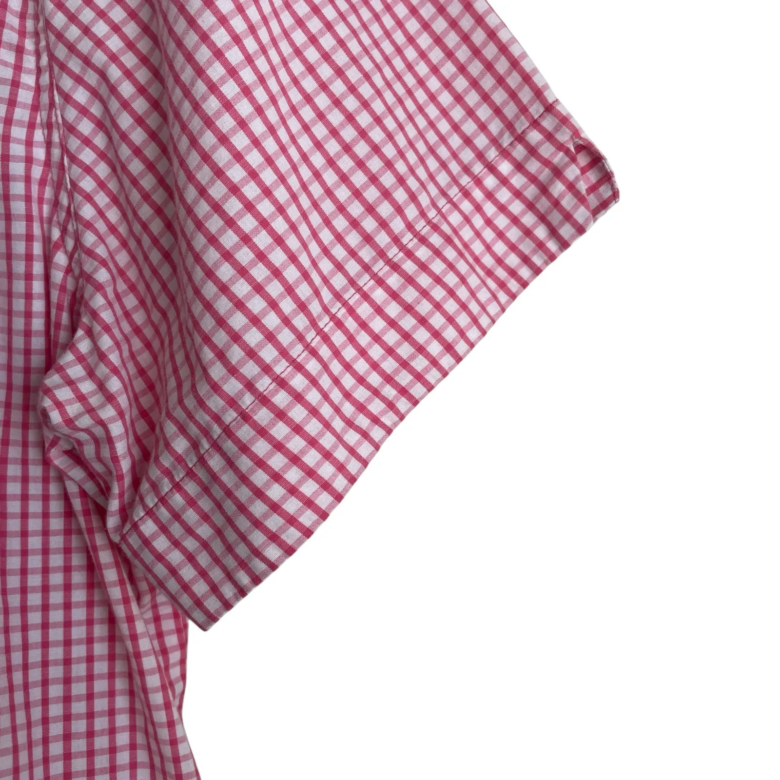 VTG Bobbie Brooks Women Top 18/20 Check Button Preppy‎ Coastal Y2K Retro Cowgirl Pink - Image 9