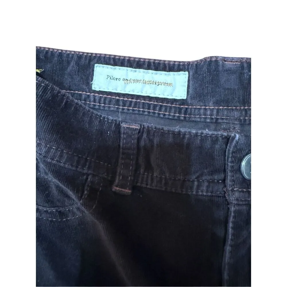 Pilcro & The Letterpress Anthropologie The Serif Corduroy Legging Pants Brown Sz - Image 3