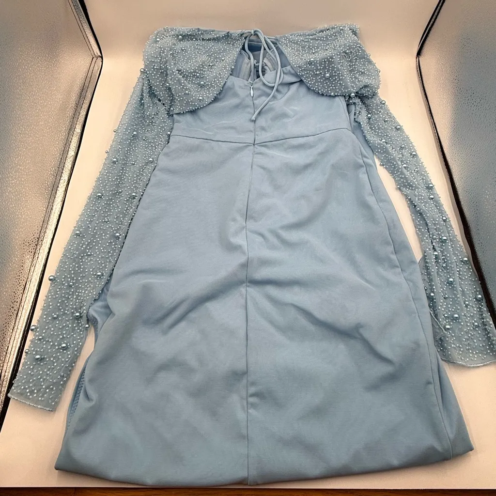 Oh Polly San Marino Embellished Side Split Maxi Dress - Image 6