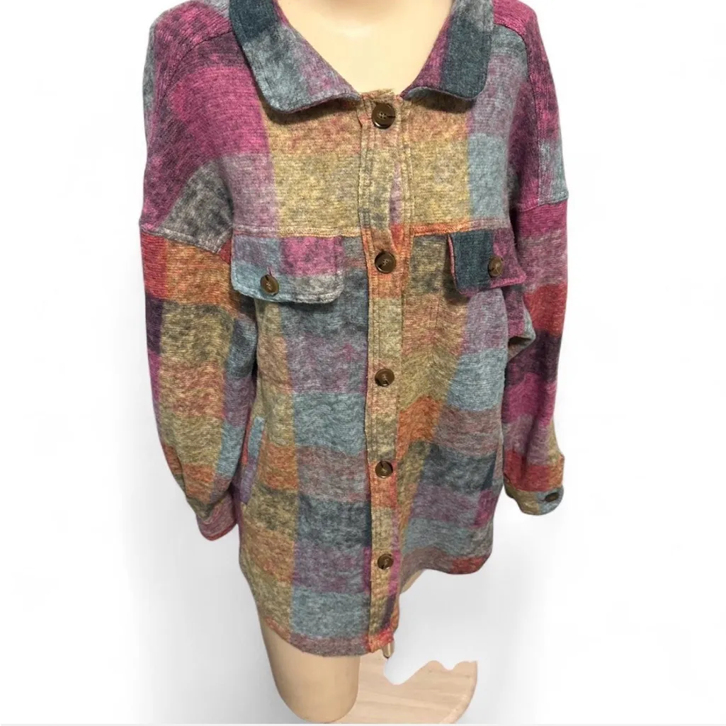Multicolor Plaid Button - Image 4