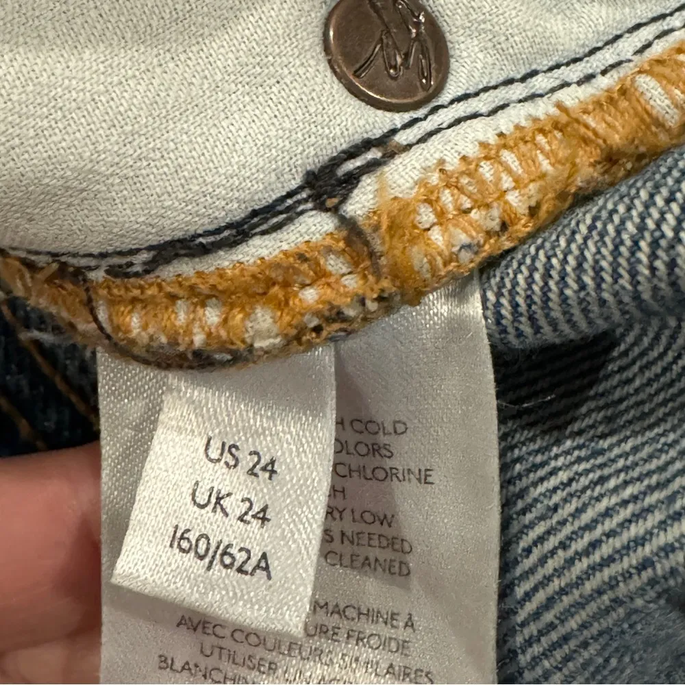 Free People We The Free Maggie Mid Rise Straight Leg Jeans Size 24 - Image 4