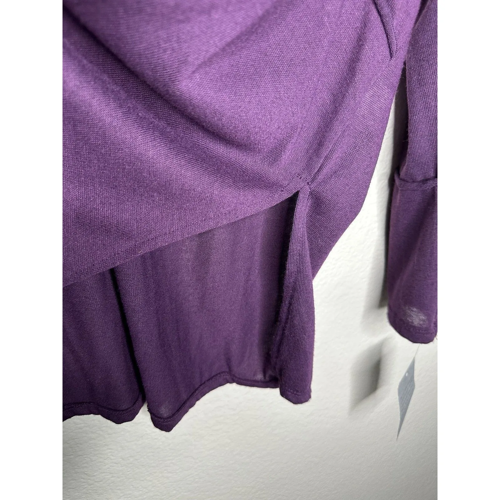 NEW Forgotten Grace Sweater Womens Small Purple Long Sleeve Pullover Lightweight - Image 5