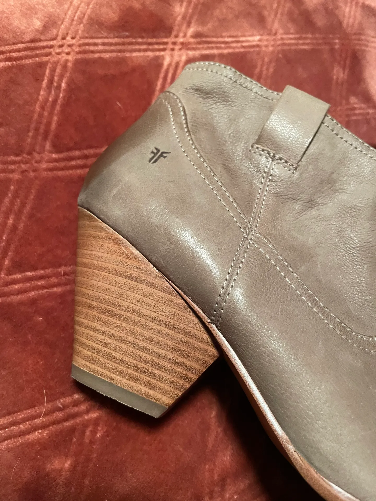 Frye Reina Tan Western Ankle Boots - Image 6