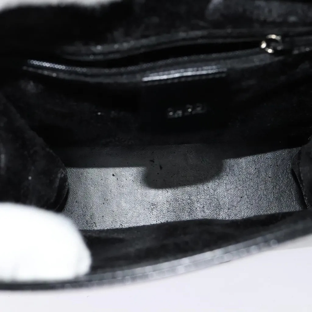  Shoulder Bag Enamel Black 001 2113 1745 Authentic - Image 2