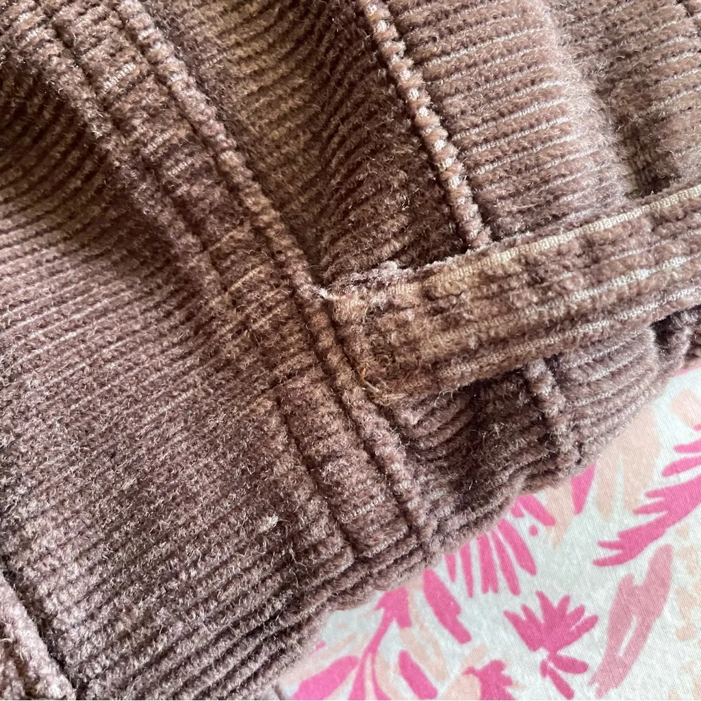 Anthropologie Pilcro Yaya Corduroy Crop Flare Pants in Dark Brown Size 27 - Image 6