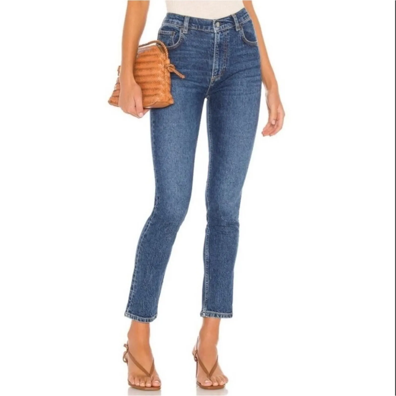 NWT BOYISH The Zachery Skinny High Rise Jeans‎ 26 Blue - Image 5