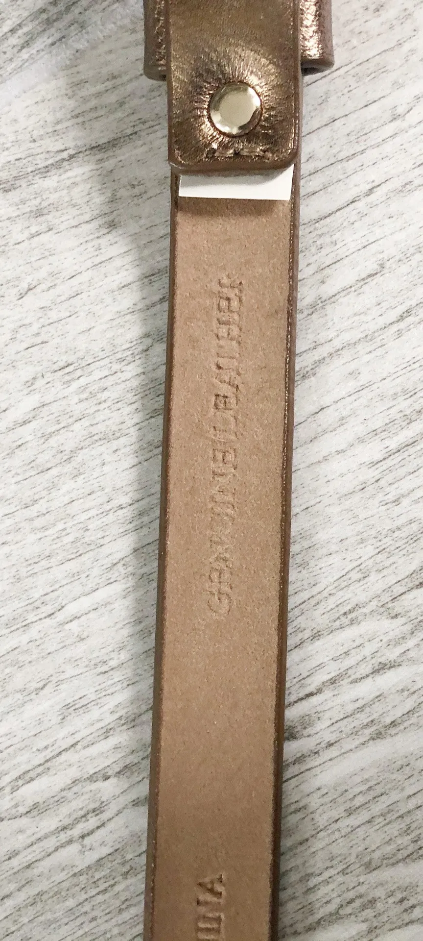 Bronzed Gold Skinny Belt - Image 10