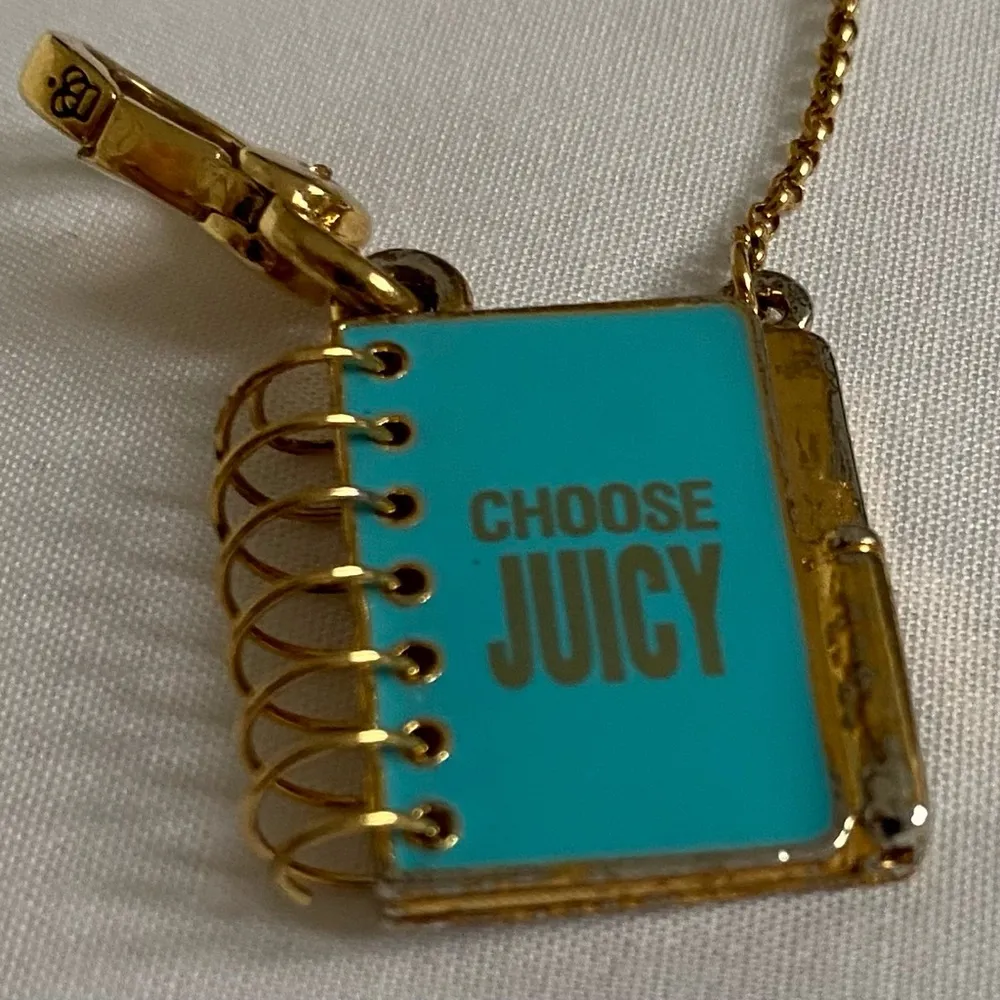 Juicy Couture Blue Spiral Notebook Charm - Image 5